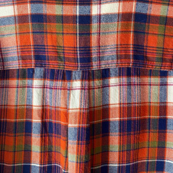 Woolrich Men Plaid Flannel Button Down Shirt SZ L Fall Outdoors Hiking Cabincore - Picture 8 of 11